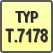 Piktogram - Typ: T.7178